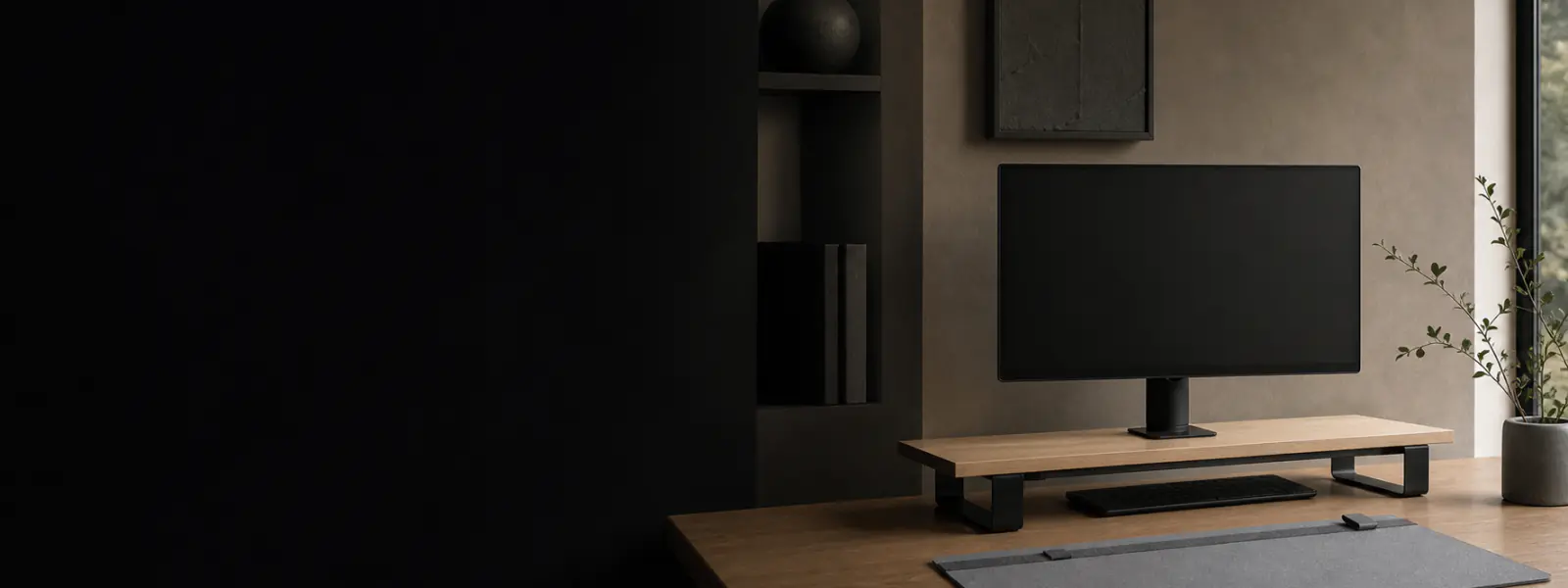Çalışma sonunda sadeleştirilmiş Habient home-office masası